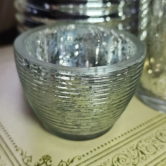 Pottery Barn Candlestick Included In Set Of 5 Heights Textures #5E - Picture 4 of 9